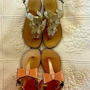 Bundled 2 pr Girls Sandals Sz 13